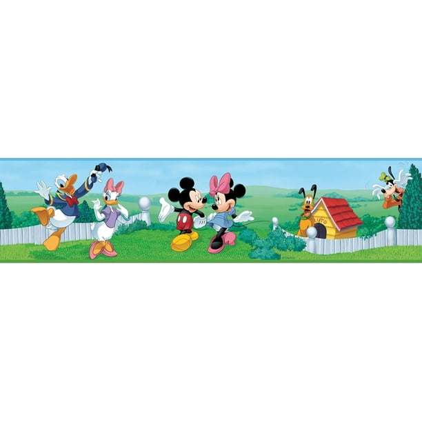 mickey goofy Disney wall sticker peel & stick border cut out 4.5 inch 